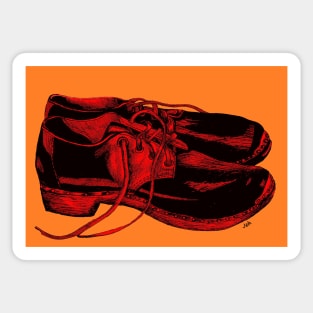 Red Clogs Sticker